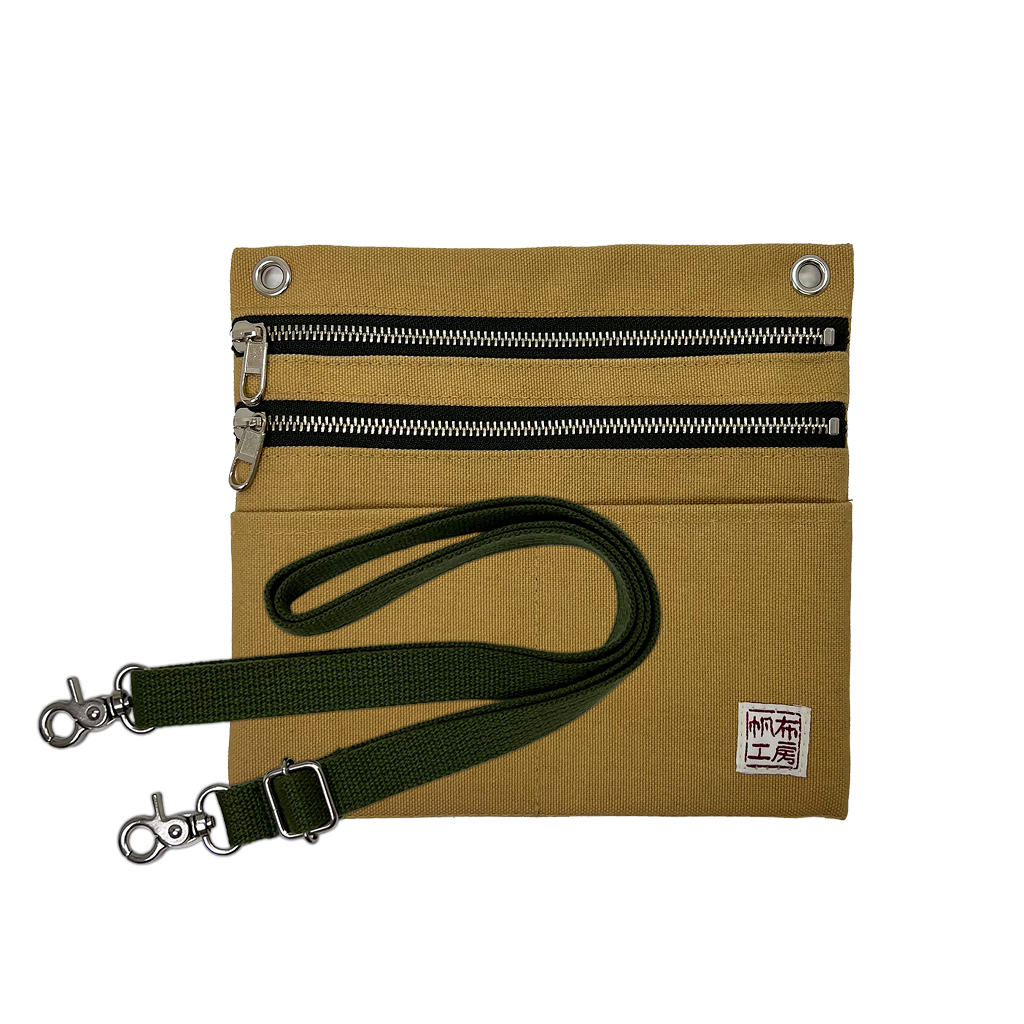 2WAY ショルダーバッグ 3J36 [帆布工房 はんぷこうぼう] 日本製 ポーチ サコッシュショルダー マチなし 帆布 キャンバス ブランド