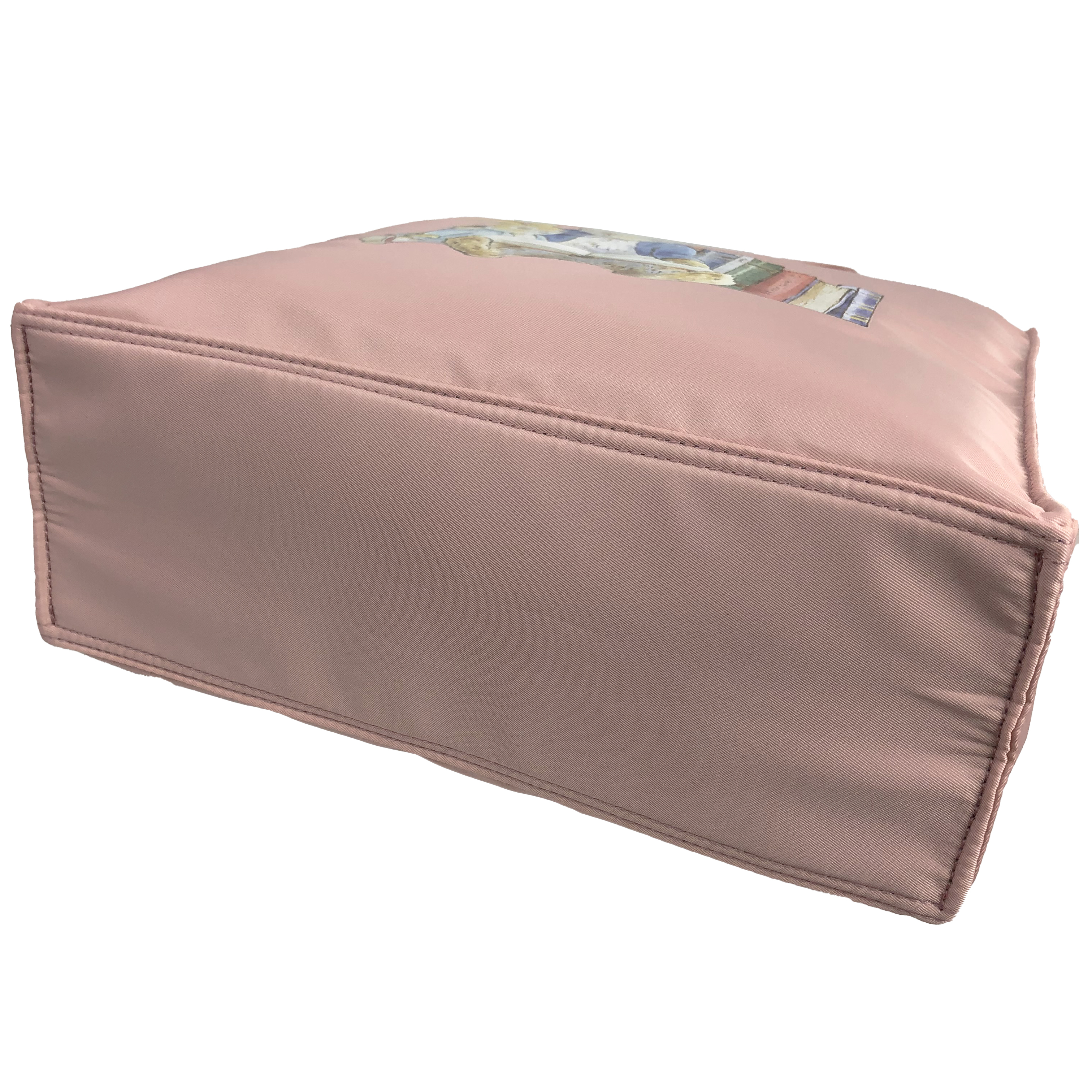  [ピータ―ラビット (ＴＭ )] A4サイズ対応 トートバッグ ハンドバッグ サブバッグ 手持ちタイプ 撥水 ポケット充実 ファスナー付き 大人 上品 かわいい レディース PETERRABBIT(ＴＭ) うさぎ ねこ レッスンバッグ 買い物 お稽古 習い事 縦型トート 0635　01ピンク LittleBook