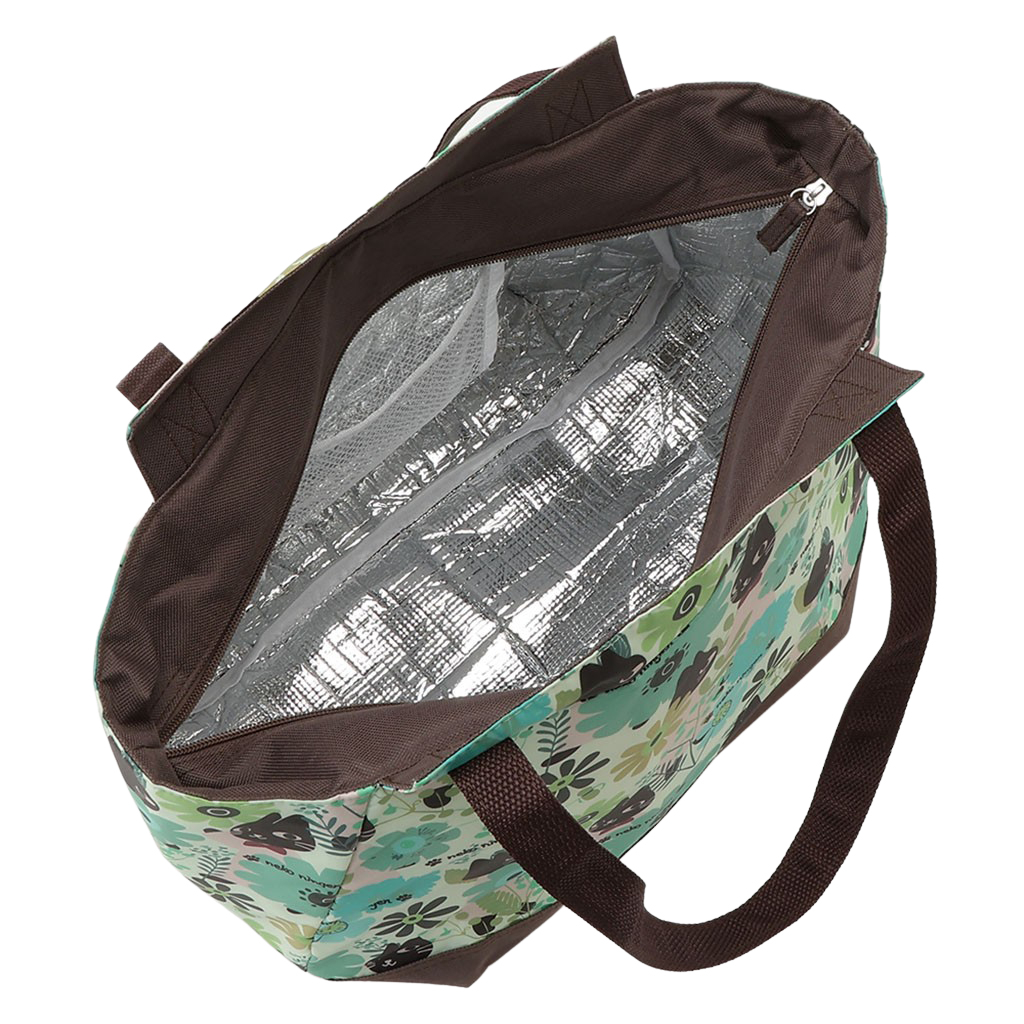 バルーン 保冷バッグ トートバッグ 5M70 [ネコ人間 nekoningen ねこにんげん] 保温保冷 大容量 BIG 買い物 レジャー ネコ レディース グリーン