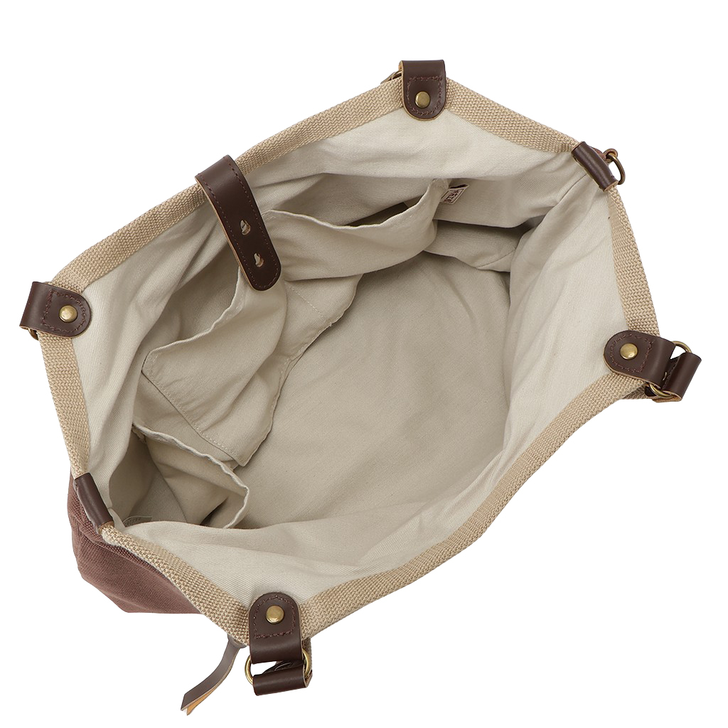 帆布工房 PEARIIシリーズ|A4対応 ハンドバッグ 軽量 天然素材 帆布 キャンバス地 本革 ナチュラル カジュアル バイカラー レディース はんぷこうぼう 3X41