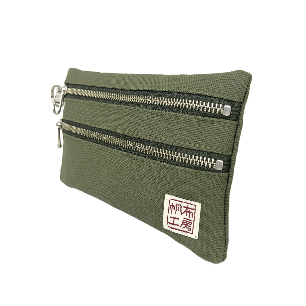 倉敷産帆布 日本製ポーチ 3J35 [帆布工房 はんぷこうぼう] ミニポーチ 筆箱 帆布 キャンバス ビンテージ