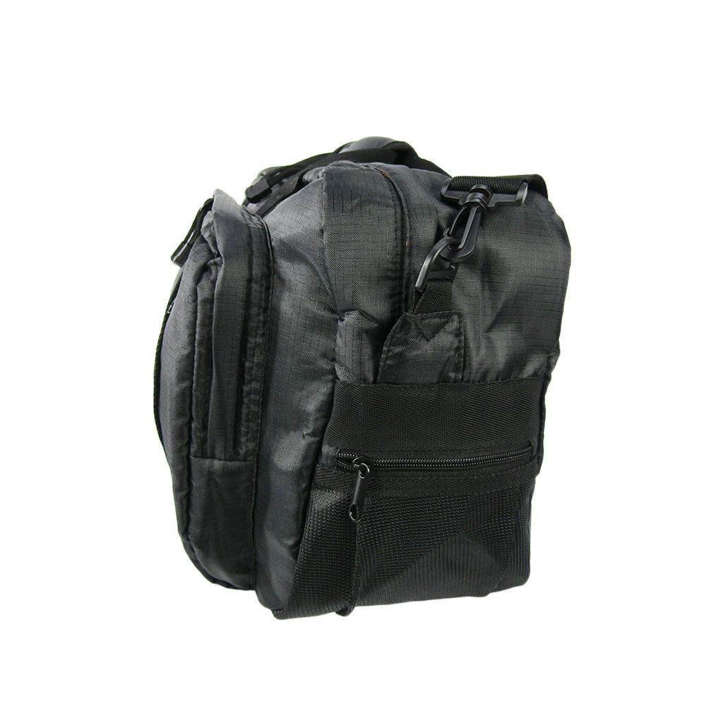 リップストップボストン 旅行 出張 1泊 2泊 ビジネス バッグ かばん 軽量 軽い 丈夫 黒 ブラック 3177