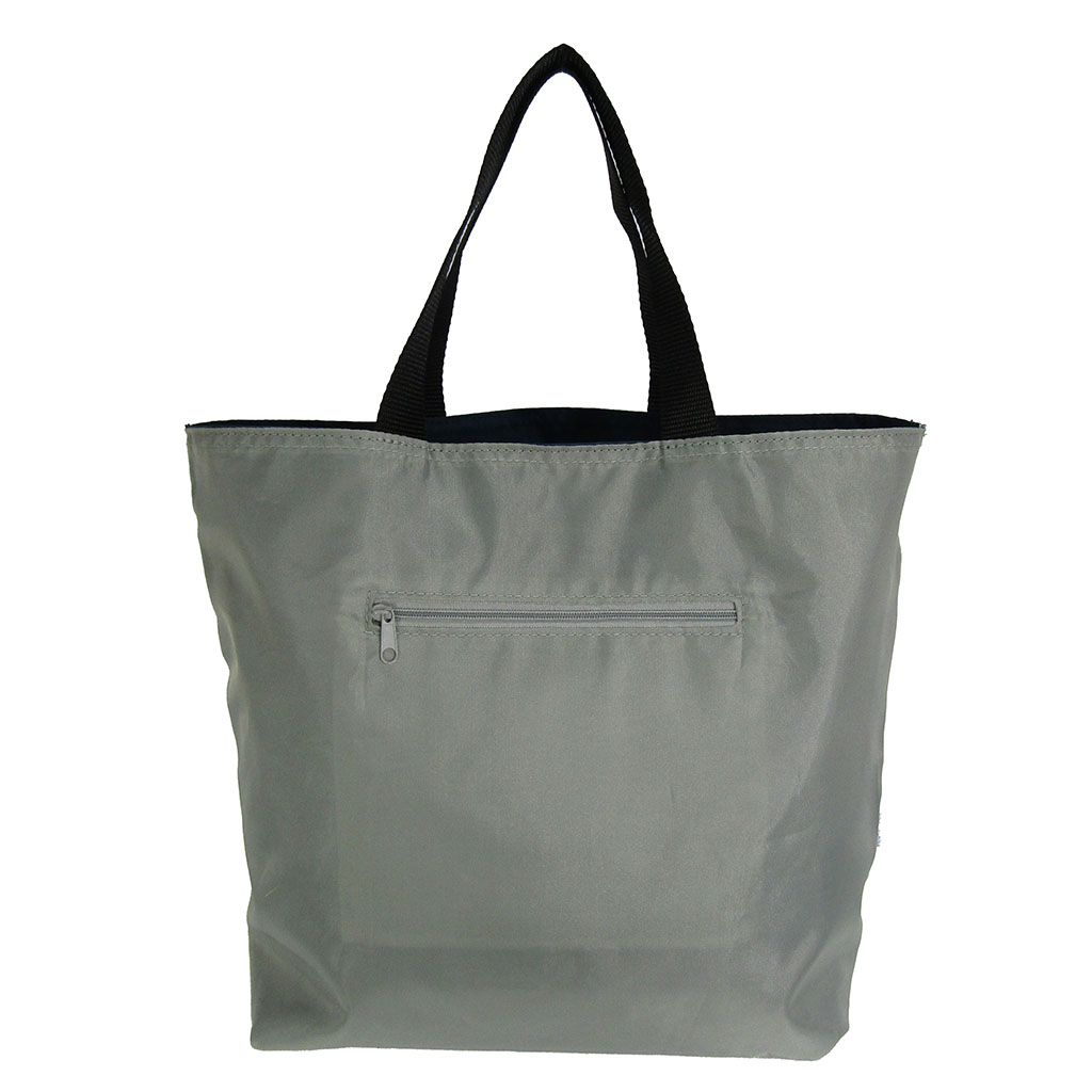 WHOLLY | リバーシブル トートバッグ | A4対応 紺×グレー系 ネイビー 3L08
