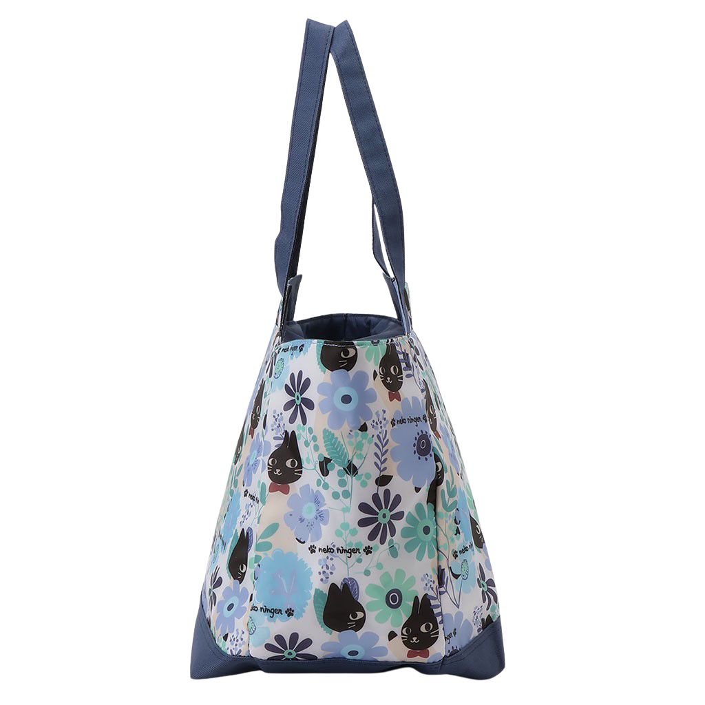 バルーン 保冷バッグ トートバッグ 5M70 [ネコ人間 nekoningen ねこにんげん] 保温保冷 大容量 BIG 買い物 レジャー ネコ レディース ブルー