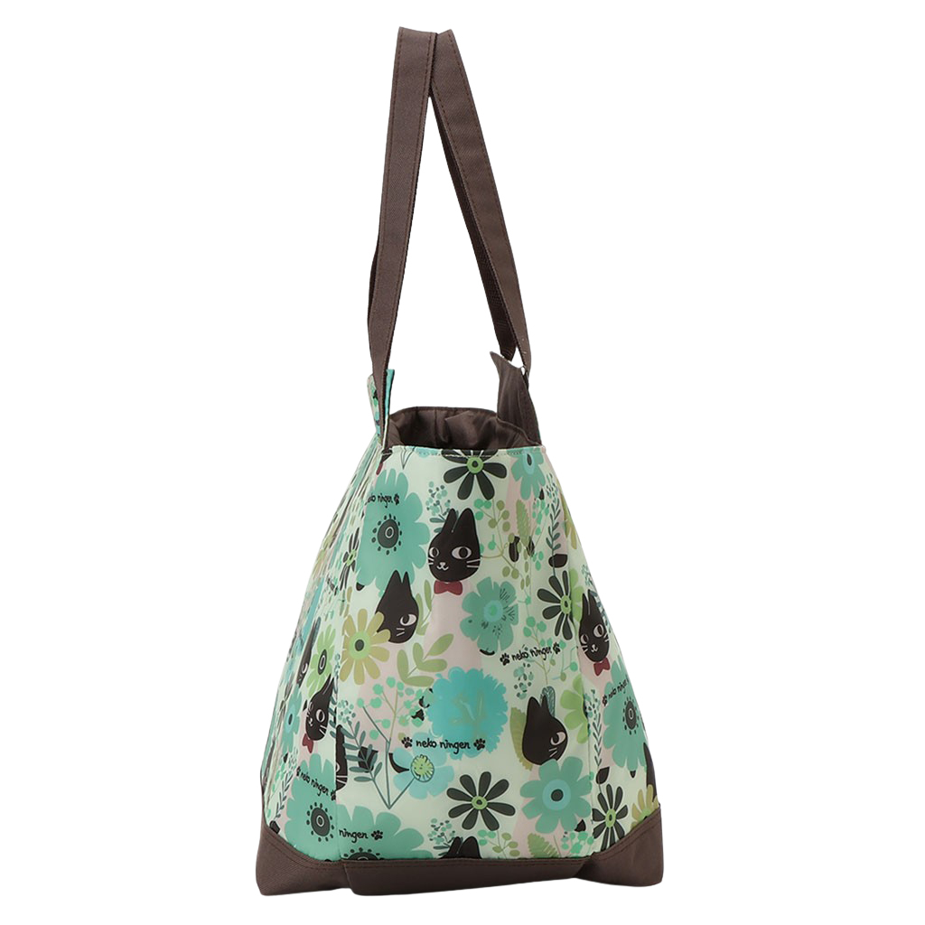 バルーン 保冷バッグ トートバッグ 5M70 [ネコ人間 nekoningen ねこにんげん] 保温保冷 大容量 BIG 買い物 レジャー ネコ レディース グリーン