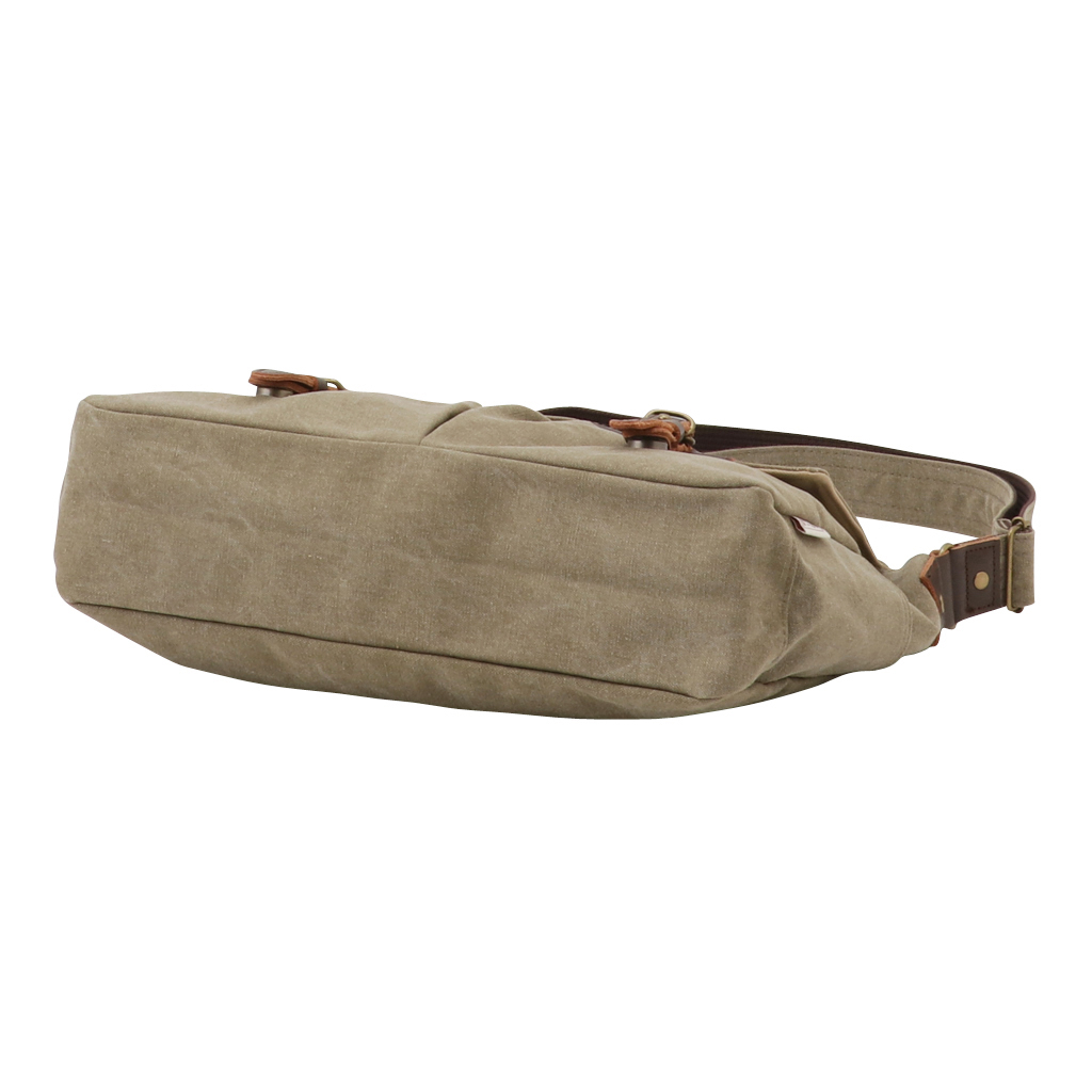 A4横型ショルダーバッグ VINTAGE2シリーズ 3X97 [帆布工房 はんぷこうぼう] 帆布 キャンバス メッセンジャーバッグ 斜めがけ メンズ レディース 牛革 ビンテージ ブランド