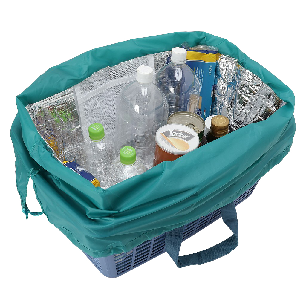 保温保冷 レジかごバッグ 4WH9 [mama fiore マーマフィオーレ] Picoteeシリーズ ピコティ 保温保冷 もふもふ犬 チェック レジカゴバッグ トートバッグ 買物 レディース グリーン