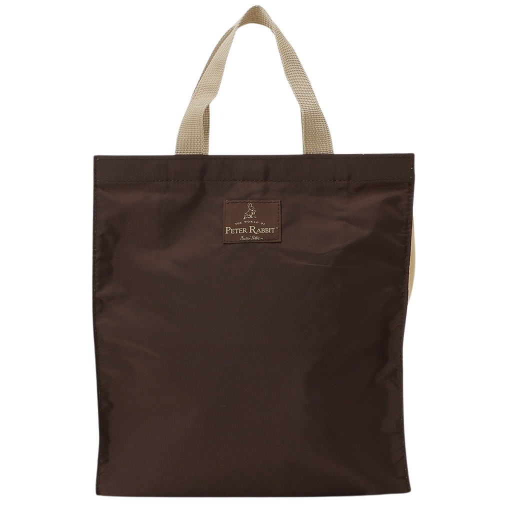 スクエアトートバッグ (S) 0646-03 [PETER RABBIT(TM) ピーターラビット(TM)] 軽量 B5 買い物 底板付き スクエア型 サブバッグ お稽古 うさぎ トートバッグ