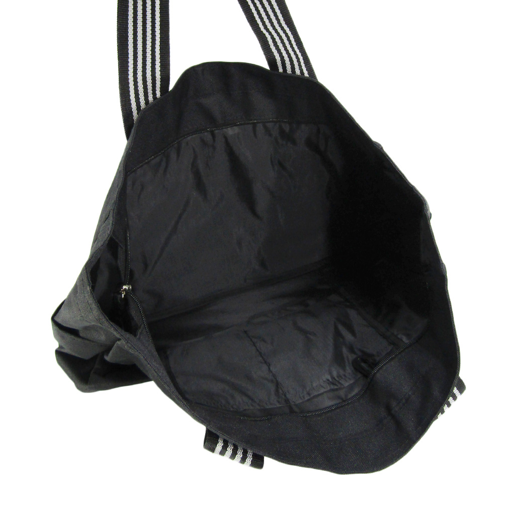 ファスナー付 ビッグ ラインベルト トートバッグ 全4色 |  A3 対応 肩掛け カジュアル 大きい お稽古 レッスンバッグ 軽量  男女兼用 マチ付き シンプル 黒 ブラック 3W57