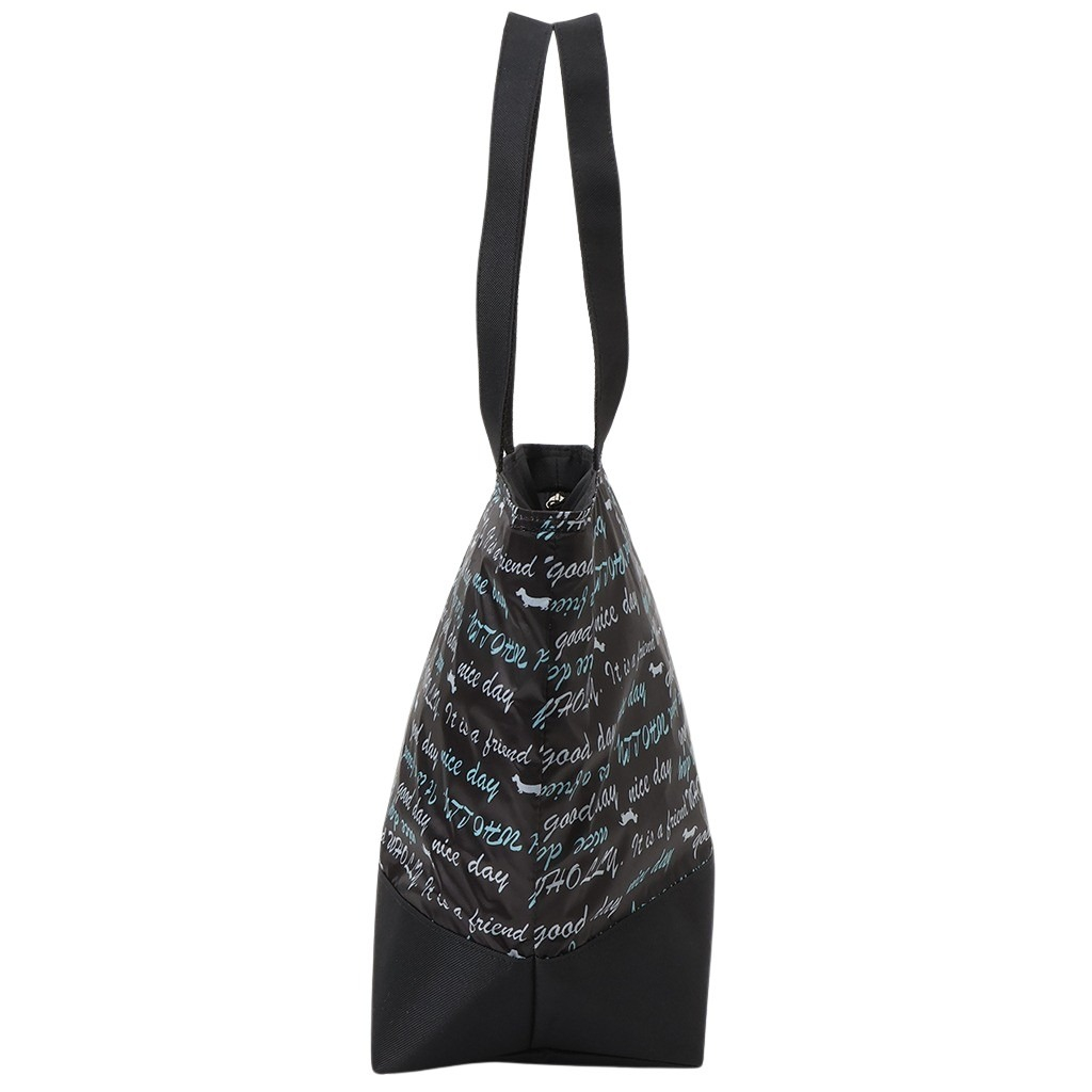 保冷バッグ トートバッグ 3L23 [WHOLLY ウォーリー] 保温保冷 買い物 レジャー イヌ かわいい レディース ブラック