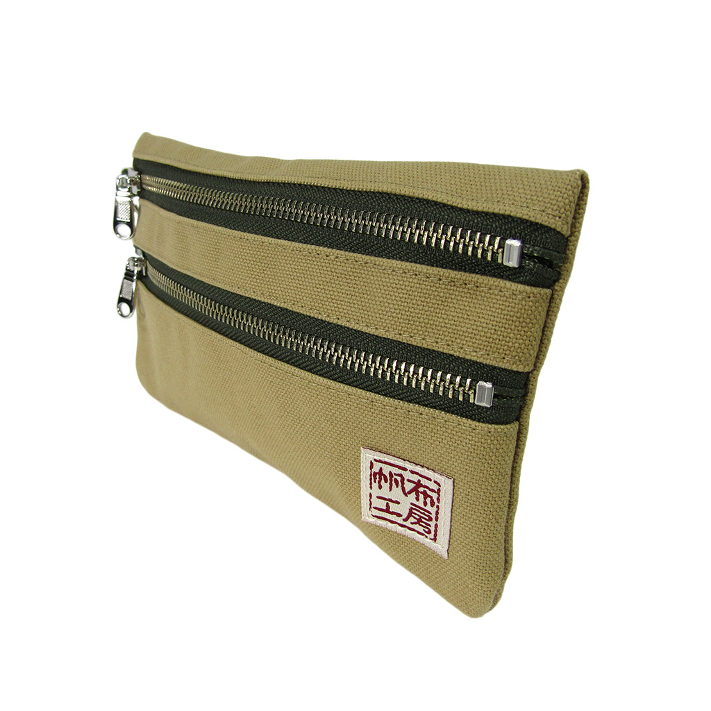 倉敷産帆布 日本製ポーチ 3J35 [帆布工房 はんぷこうぼう] ミニポーチ 筆箱 帆布 キャンバス ビンテージ