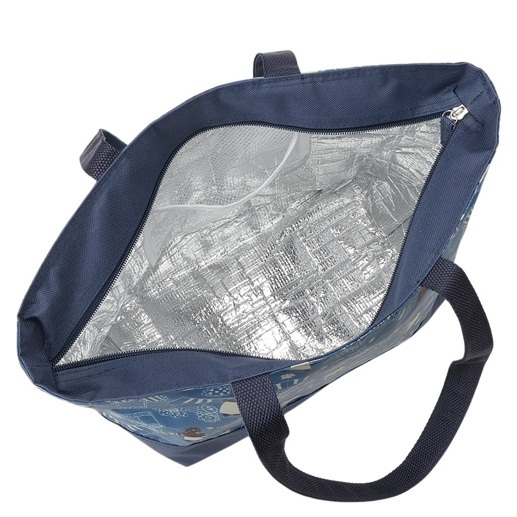 保冷バッグ トートバッグ 5M38 [ネコ人間 nekoningen ねこにんげん] 保温保冷 買い物 レジャー ネコ かわいい レディース ブルー