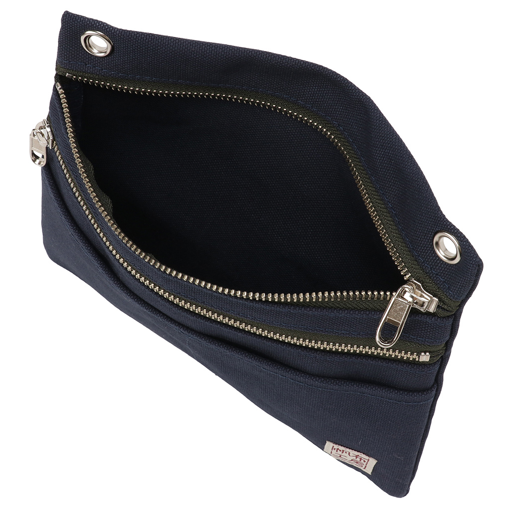 2WAY ショルダーバッグ 3J36 [帆布工房 はんぷこうぼう] 日本製 ポーチ サコッシュショルダー マチなし 帆布 キャンバス ブランド