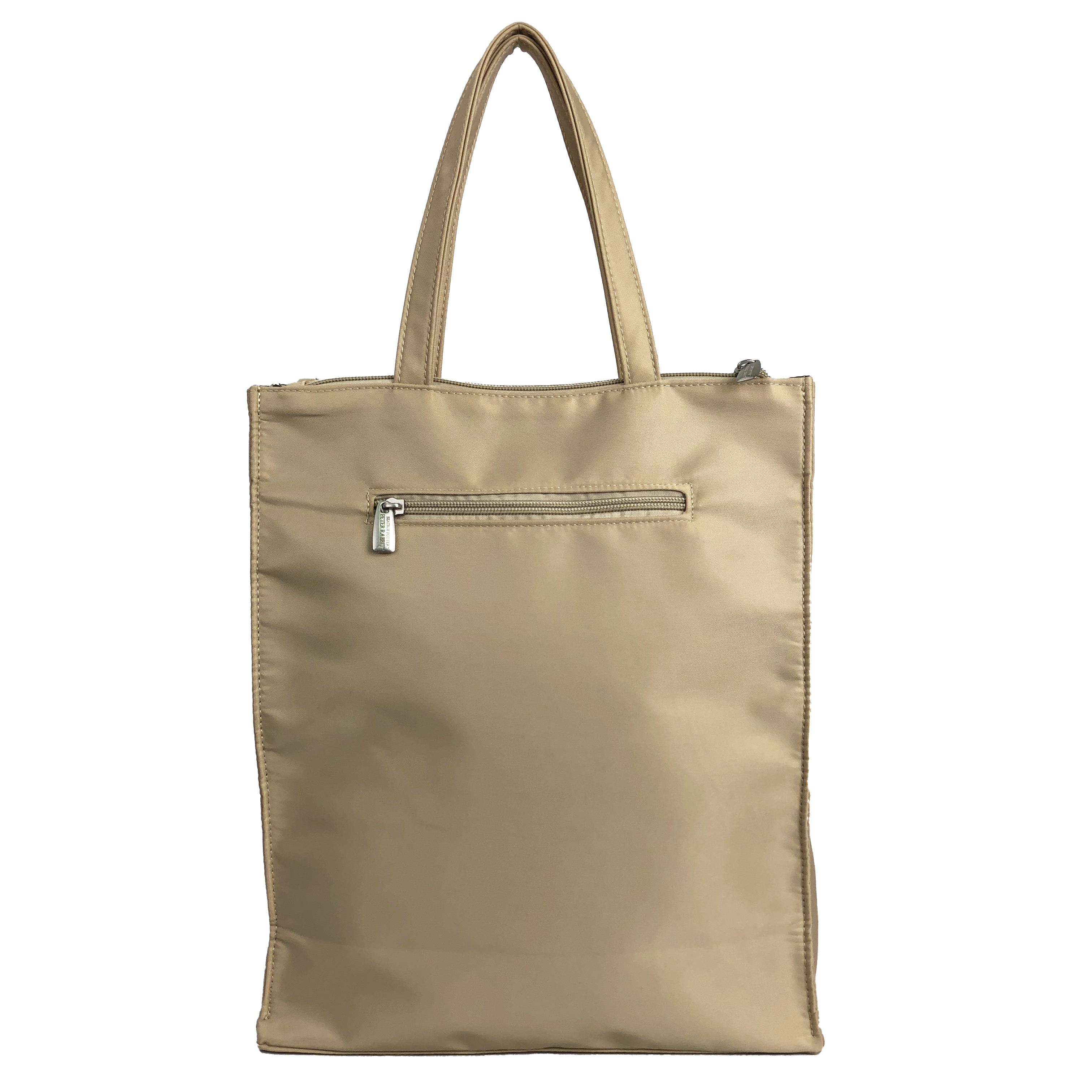  [ピータ―ラビット (ＴＭ )] A4サイズ対応 トートバッグ ハンドバッグ サブバッグ 手持ちタイプ 撥水 ポケット充実 ファスナー付き 大人 上品 かわいい レディース PETERRABBIT(ＴＭ) うさぎ ねこ レッスンバッグ 買い物 お稽古 習い事 縦型トート 0635　01ベージュ LittleBook