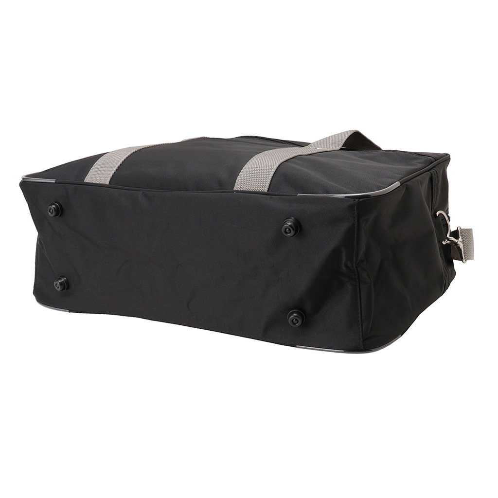 [A.O.T エーオーティー]  A4対応 2WAY スクールバッグ スクバ ファスナー ナイロン 男女兼用 学校 通学かばん 学生 生徒 バッグ 黒×灰 ブラック×グレー 3308