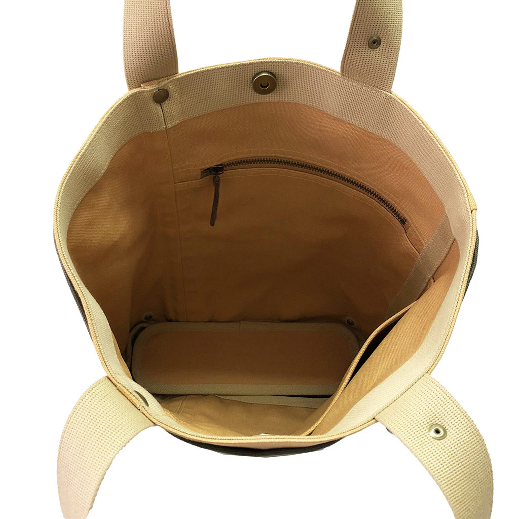 トートバッグ 3J40 [帆布工房 はんぷこうぼう] 日本製 多機能 2重構造 ポケット豊富 帆布 買い物 メンズ レディース