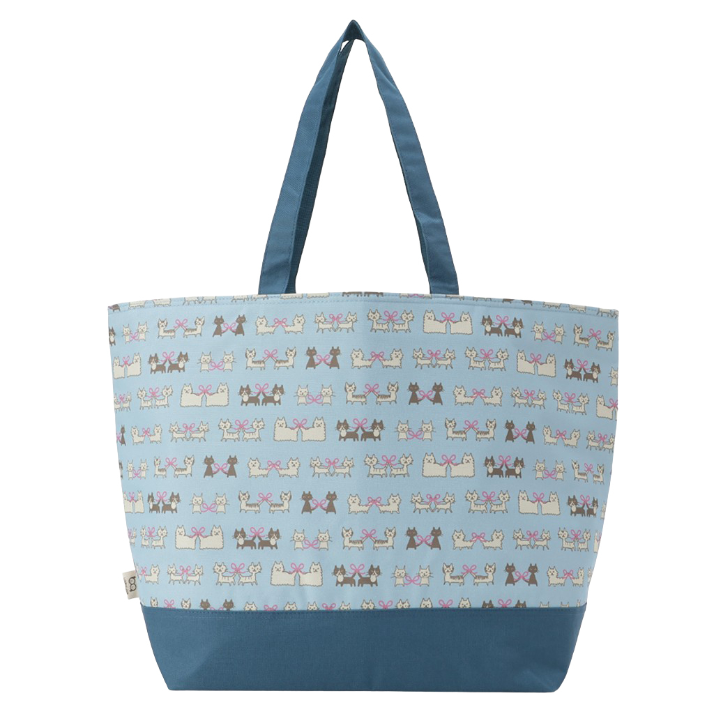 保冷バッグ トートバッグ 4WG7 [mama fiore マーマフィオーレ] Picoteeシリーズ ピコティ 保温保冷 ネコドット 大容量 レジャー キャンプ レディース グリーン