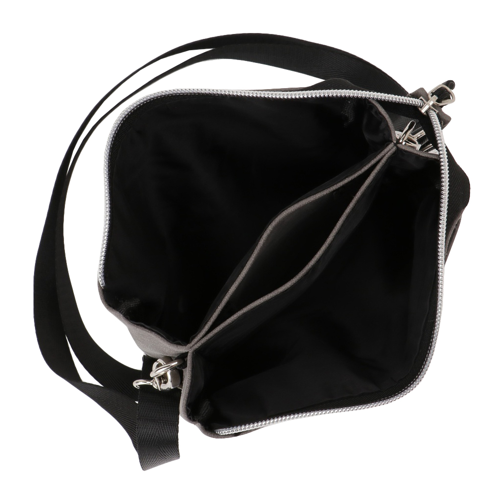 [CUBIC CORE キュービックコア] サコッシュ ショルダーバッグ 軽量 ショルダー 斜めがけ シンプル くすみカラー 薄マチ 収納力 大容量 灰色 グレー 1E31