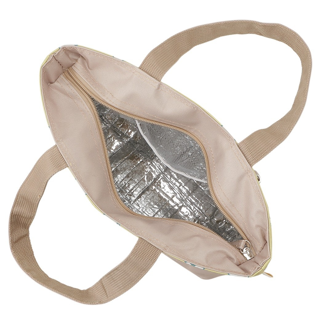  [mama fiore マーマフィオーレ] Picoteeシリーズ ピコティ 保温保冷 ランチバッグ 保冷バッグ | おしゃれ 可愛い サブバッグ 軽量 レディース キッズ 弁当袋 ミニ トートバッグ 4L 便利 モフモフ犬のモフィコ／イエロー