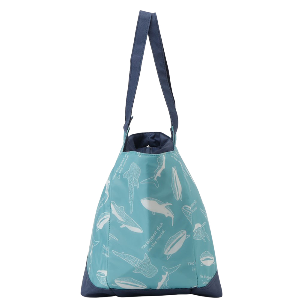 バルーン 保冷バッグ トートバッグ 5N35 [mama fiore マーマフィオーレ] 保温保冷 大容量 BIGサイズ ジンベイザメ 買い物 レジャー レディース サックス