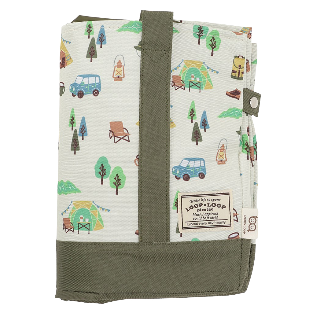 保温 保冷 レジかごバッグ 4WJ4 [mama fiore マーマフィオーレ] Picoteeシリーズ ピコティ 保温保冷 OUTDOOR 大容量 レジカゴバッグ トートバッグ キャンプ レディース カーキ