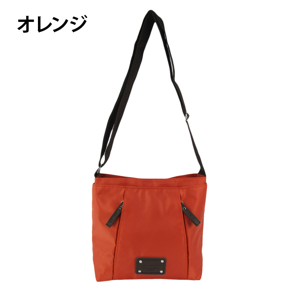 [Sofia Valentino ソフィアバレンチノ] 縦ファスナー ポケット付 ショルダーバッグ｜レディース 多機能 ななめ掛け ライトブラウン 4874