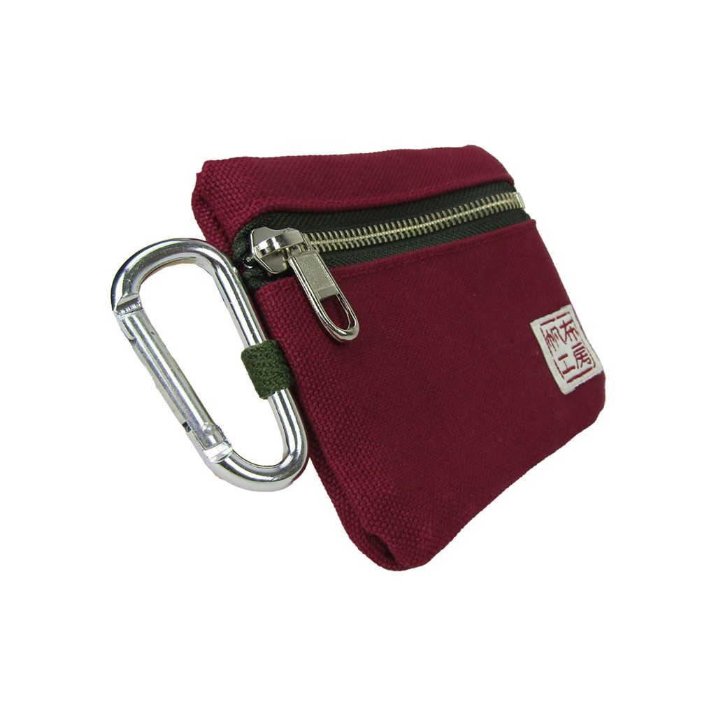 倉敷産帆布 日本製ティッシュポーチ 3J33 [帆布工房 はんぷこうぼう] ミニポーチ 帆布 キャンバス カラビナ付