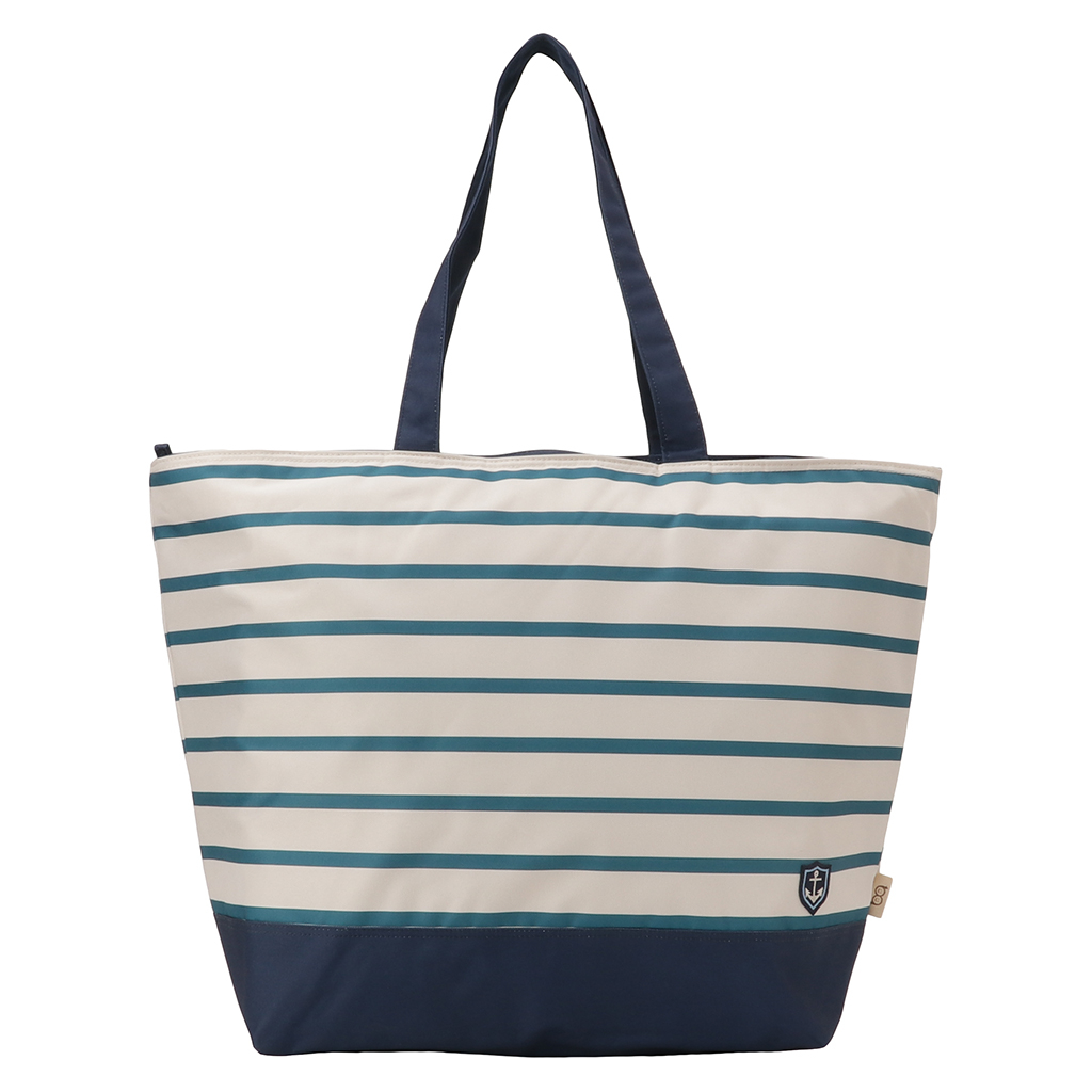 保冷バッグ トートバッグ 4X87 [mama fiore マーマフィオーレ] Picoteeシリーズ ピコティ 保温保冷 マリンボーダー おしゃれ レジャー レディース ネイビー