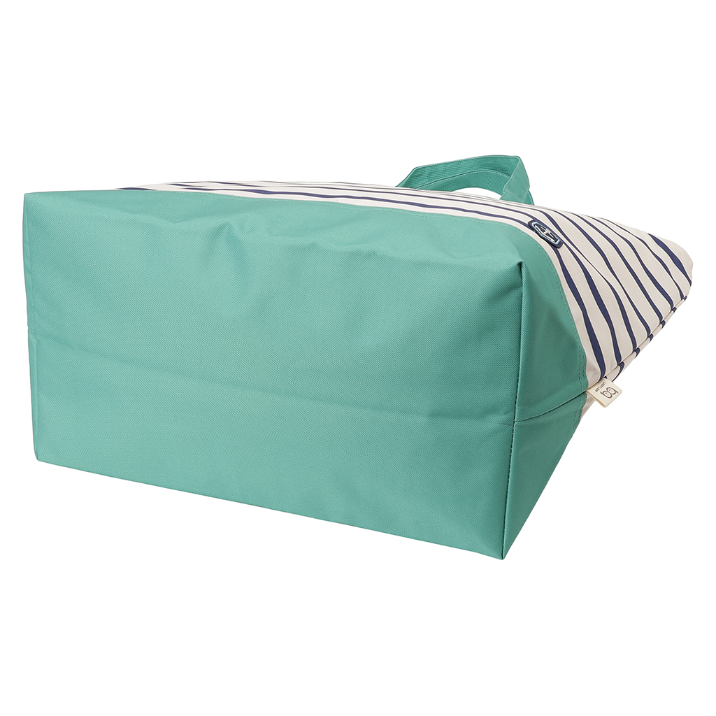 保冷バッグ トートバッグ 4X87 [mama fiore マーマフィオーレ] Picoteeシリーズ ピコティ 保温保冷 マリンボーダー おしゃれ レジャー レディース グリーン