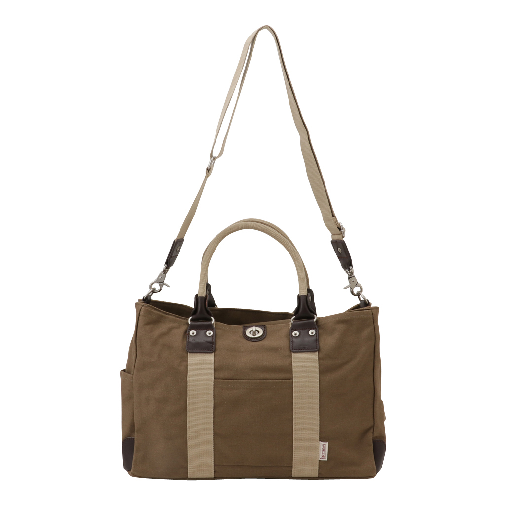 帆布工房 TRIPLINEシリーズ | ボストンバッグ (S) 帆布 キャンバス 本革 旅行カバン 旅行バッグ トラベルバッグ メンズ レディース ミニ ビンテージ A4対応 多機能 カーキ 3X82