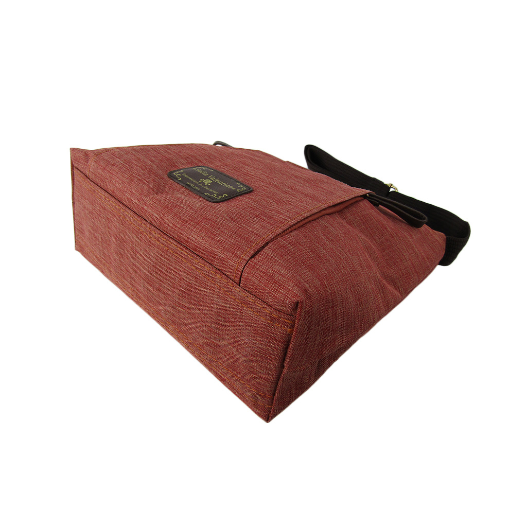 [Sofia Valentino ソフィアバレンチノ] 縦ファスナー ポケット付 軽量  ショルダーバッグ | レディース サコッシュ 多機能 ななめ掛け 橙 オレンジ 4902