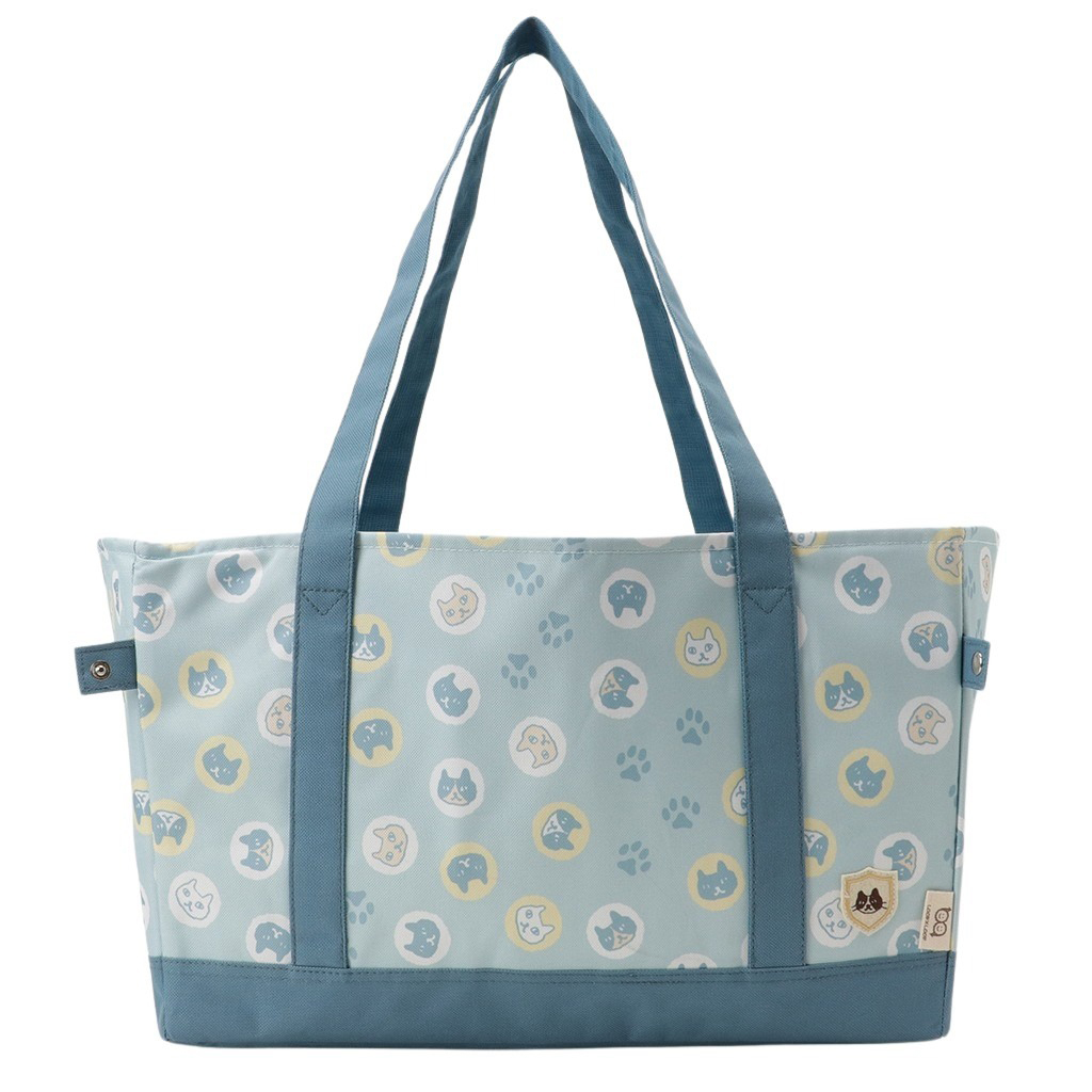 レジかごバッグ 4WA4 [mama fiore マーマフィオーレ] Picoteeシリーズ ピコティ 保温保冷 ネコドット レジカゴバッグ トートバッグ レジャー レディース グリーン