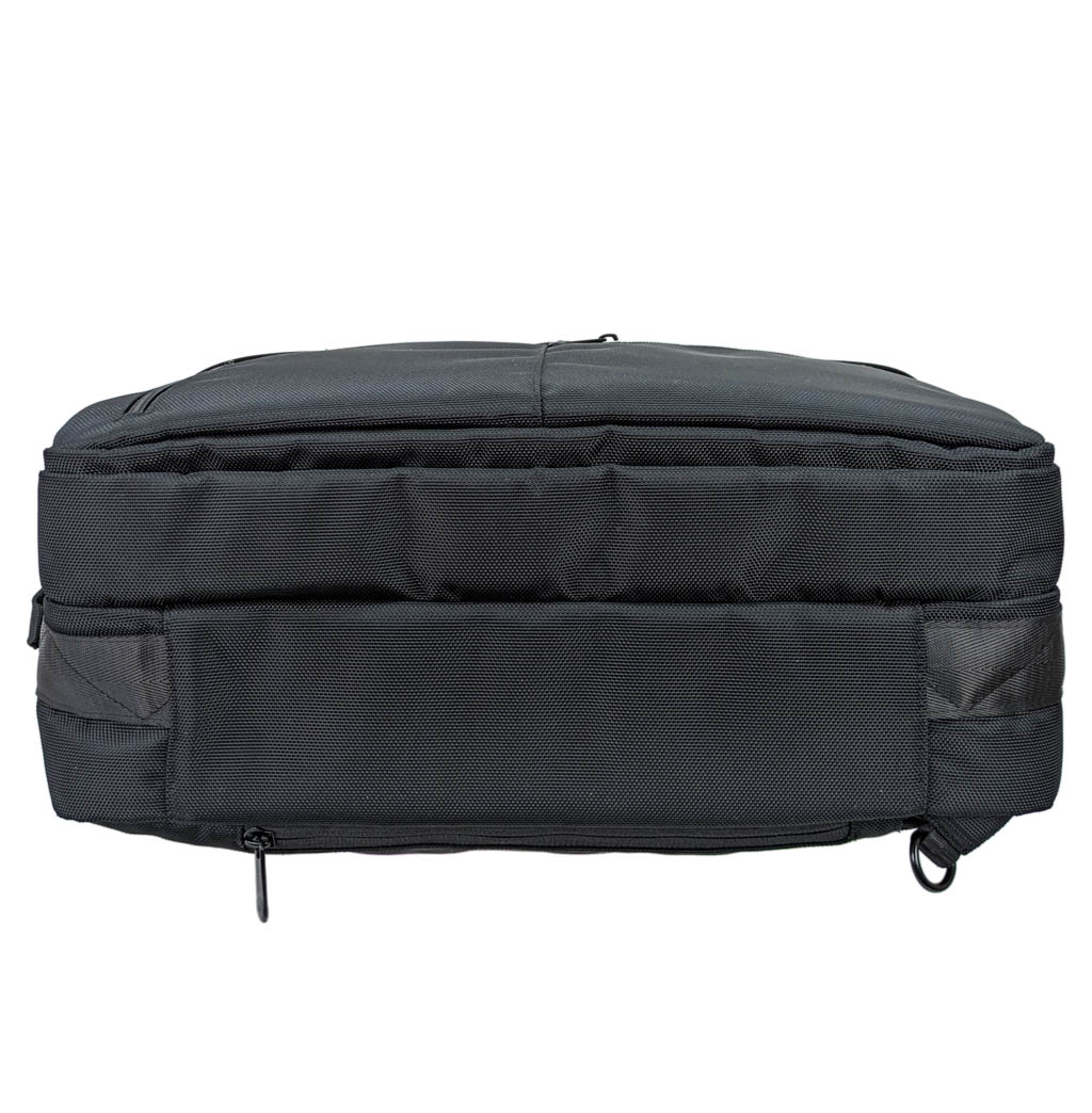 SANDGLASS｜キャリーオン機能 B4対応 2層ビジネスバッグ 大容量 多機能 撥水 リュック 手持ち ビジネスリュック PC タブレット収納 出張 サンドグラス ブラック 3G01