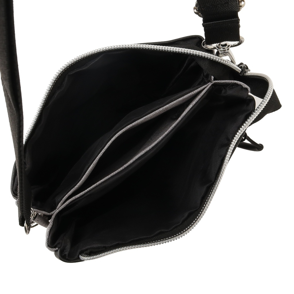 [CUBIC CORE キュービックコア]  サコッシュ ショルダーバッグ スマホショルダー スマホポーチ お財布ショルダー シンプル 薄マチ 収納力 灰色 グレー 1E30