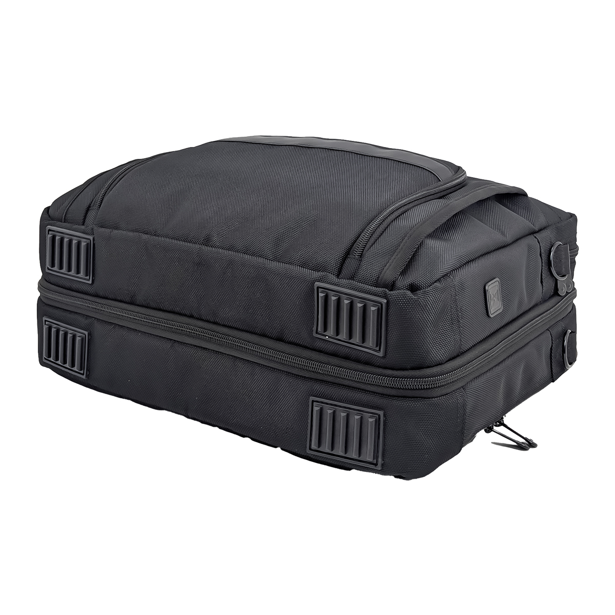 SANDGLASS｜キャリーオン機能 B4対応 拡張機能付き ビジネスバッグ 大容量 多機能 撥水 リュック 手持ち ビジネスリュック PC タブレット収納 出張 サンドグラス ブラック 3G07