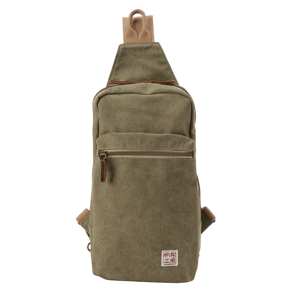 帆布工房 strollシリーズ|ボディバッグ 帆布 10号帆布 キャンバス ワンショルダーバッグ ショルダーバッグ 軽量 メンズ レディース 男女兼用 斜め掛け はんぷこうぼう 3X06