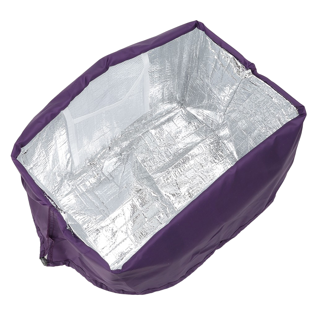 レジかごバッグ 4WG9 [mama fiore マーマフィオーレ] Picoteeシリーズ ピコティ 保温保冷 ねこ柄 ネコ柄 コンパクトレジカゴバッグ トートバッグ 買物 レディース パープル