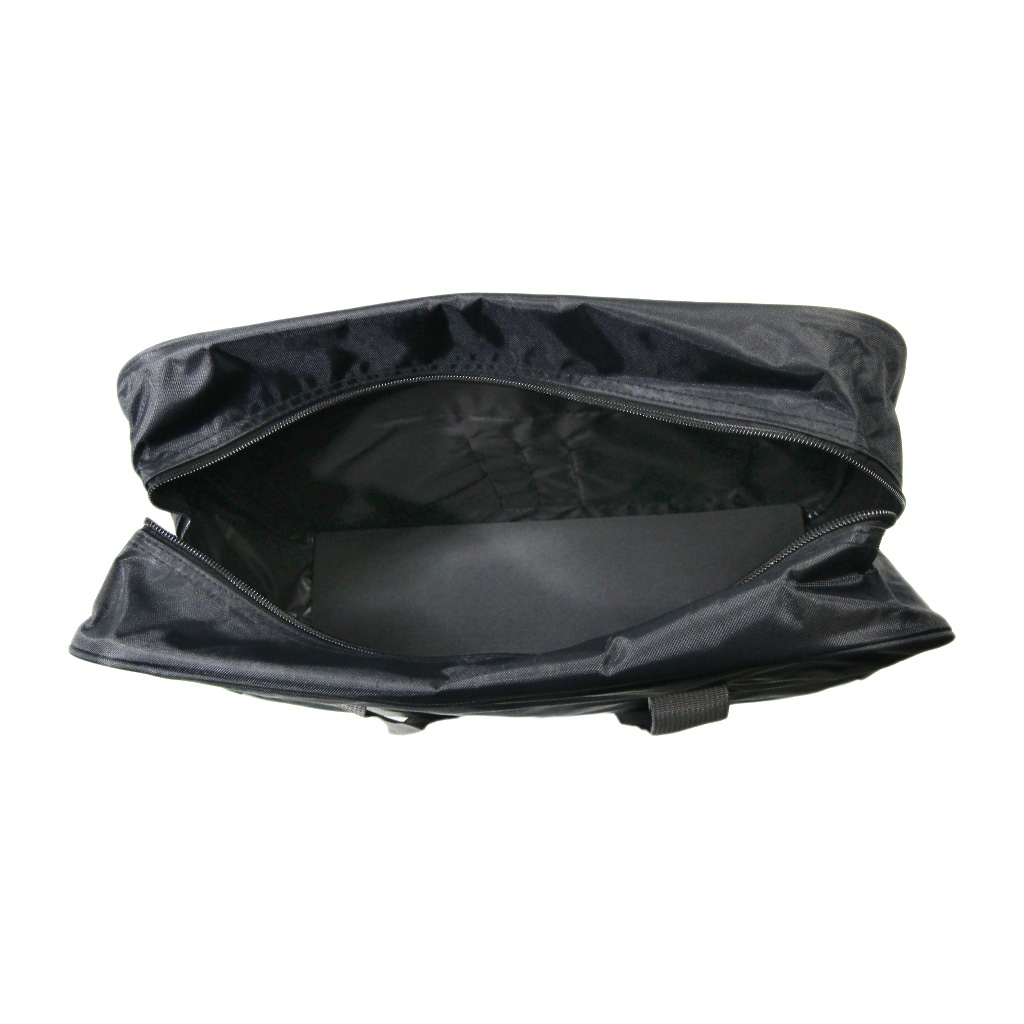 [A.O.T エーオーティー] A4対応 シンプル スクールバッグ スクバ 通学用 サブバッグ 横向き  学校 通学かばん 学生 生徒 男女兼用 黒×灰 ブラック×グレー 3387