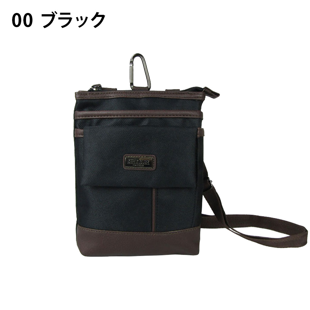 シザーバッグ 1749 [CUBIC CORE キュービックコア] 多機能 カラビナ付 ミニショルダーバッグ カジュアル メンズ 00ブラック