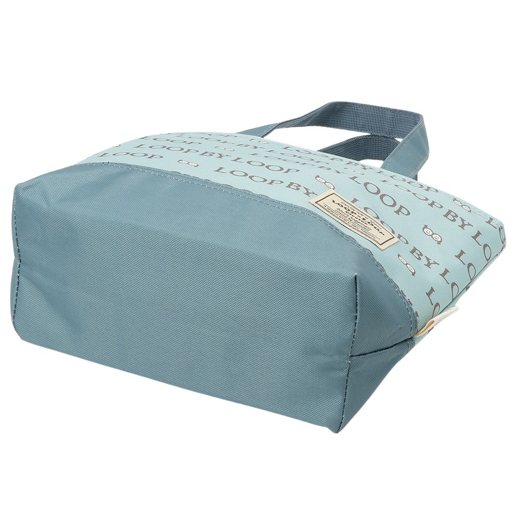  [mama fiore マーマフィオーレ] Picoteeシリーズ ピコティ 保温保冷 ランチバッグ 保冷バッグ | おしゃれ 可愛い サブバッグ 軽量 レディース キッズ 弁当袋 ミニ トートバッグ 4L 便利 ロゴグラム／グリーン