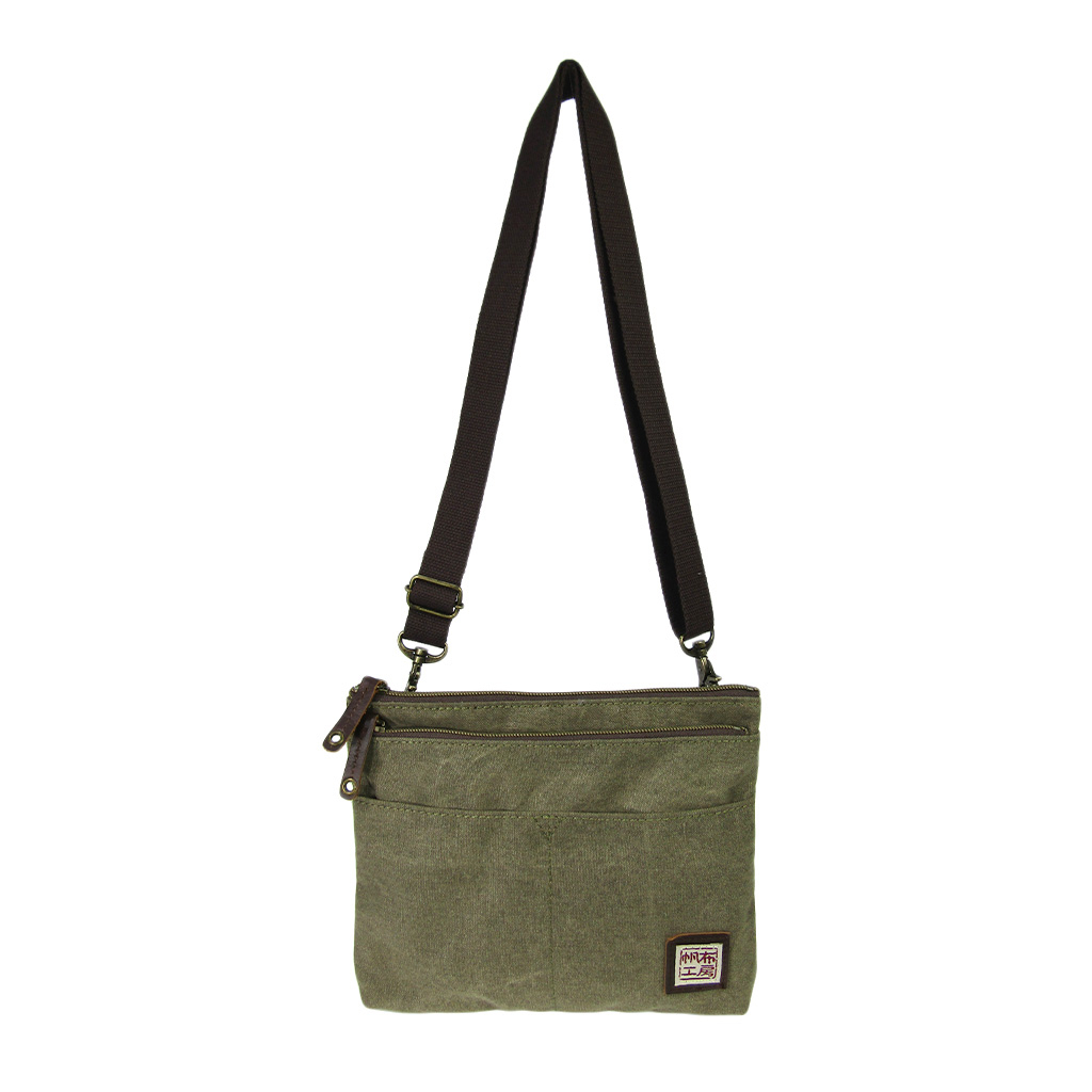 帆布工房 strollシリーズ|サコッシュ 帆布 10号帆布 キャンバス ポーチ ショルダーバッグ 軽量 小さめ ポシェット メンズ レディース 男女兼用 斜め掛け はんぷこうぼう 3J53