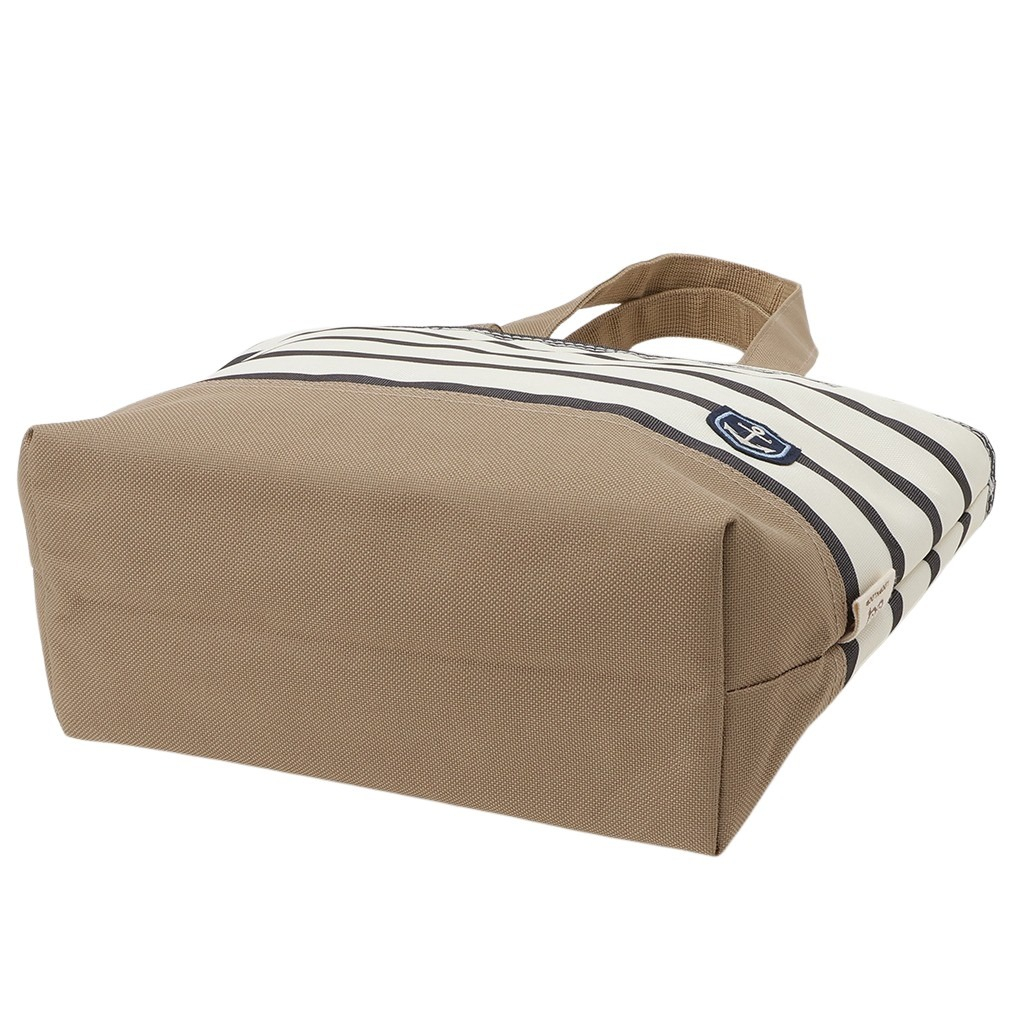  [mama fiore マーマフィオーレ] Picoteeシリーズ ピコティ 保温保冷 ランチバッグ 保冷バッグ | おしゃれ 可愛い サブバッグ 軽量 レディース キッズ 弁当袋 ミニ トートバッグ 4L 便利 マリンボーダー／ブラック