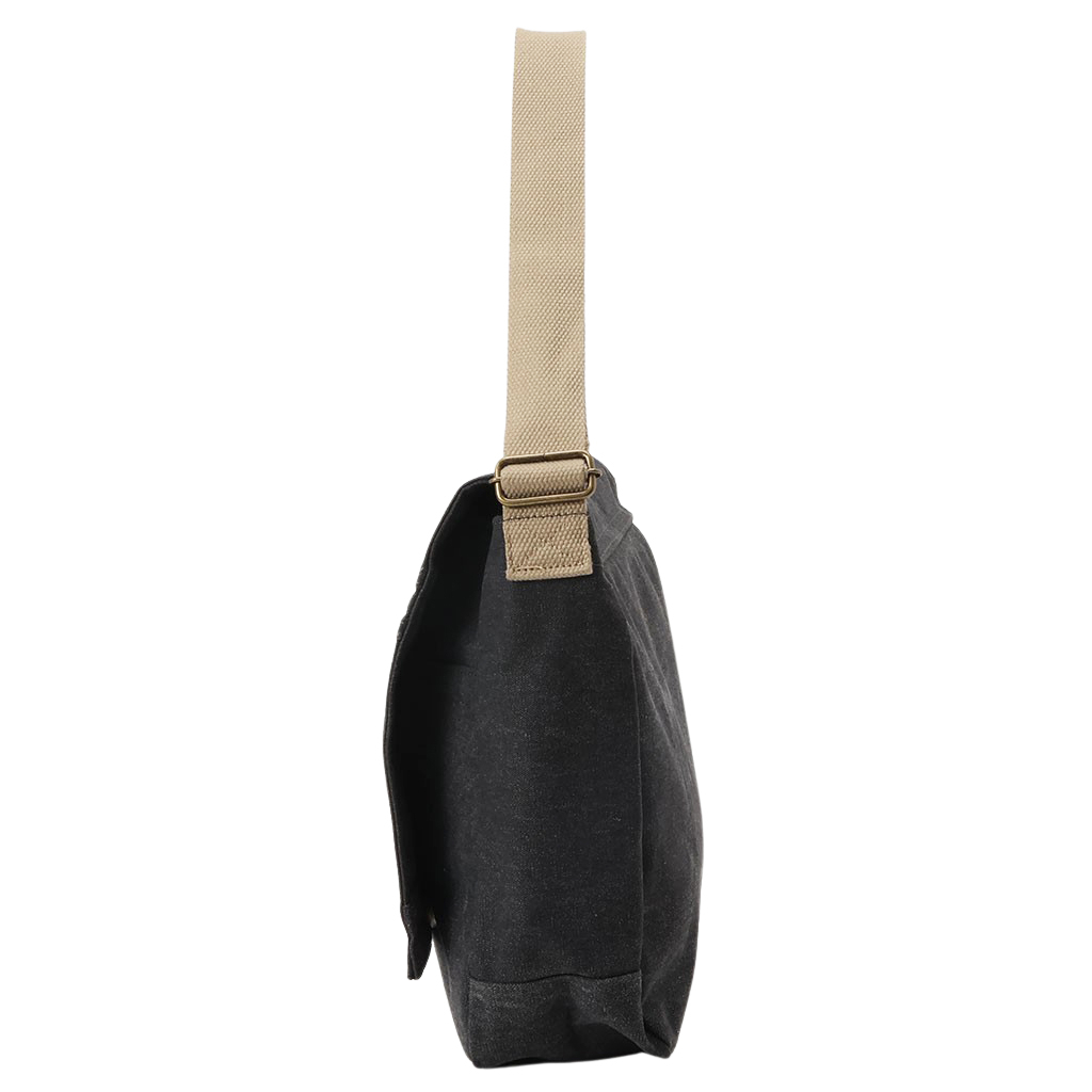  帆布工房 FLAP SHOULDER シリーズ ショルダーバッグ 全4色 | カジュアル 斜め掛け A4 ナチュラル シンプル 帆布 ショルダー トート トートバッグ ショルダーバッグ 通学 バッグ ショルダーバック メンズ レディース 男女兼用 サブバッグ 01ブラック