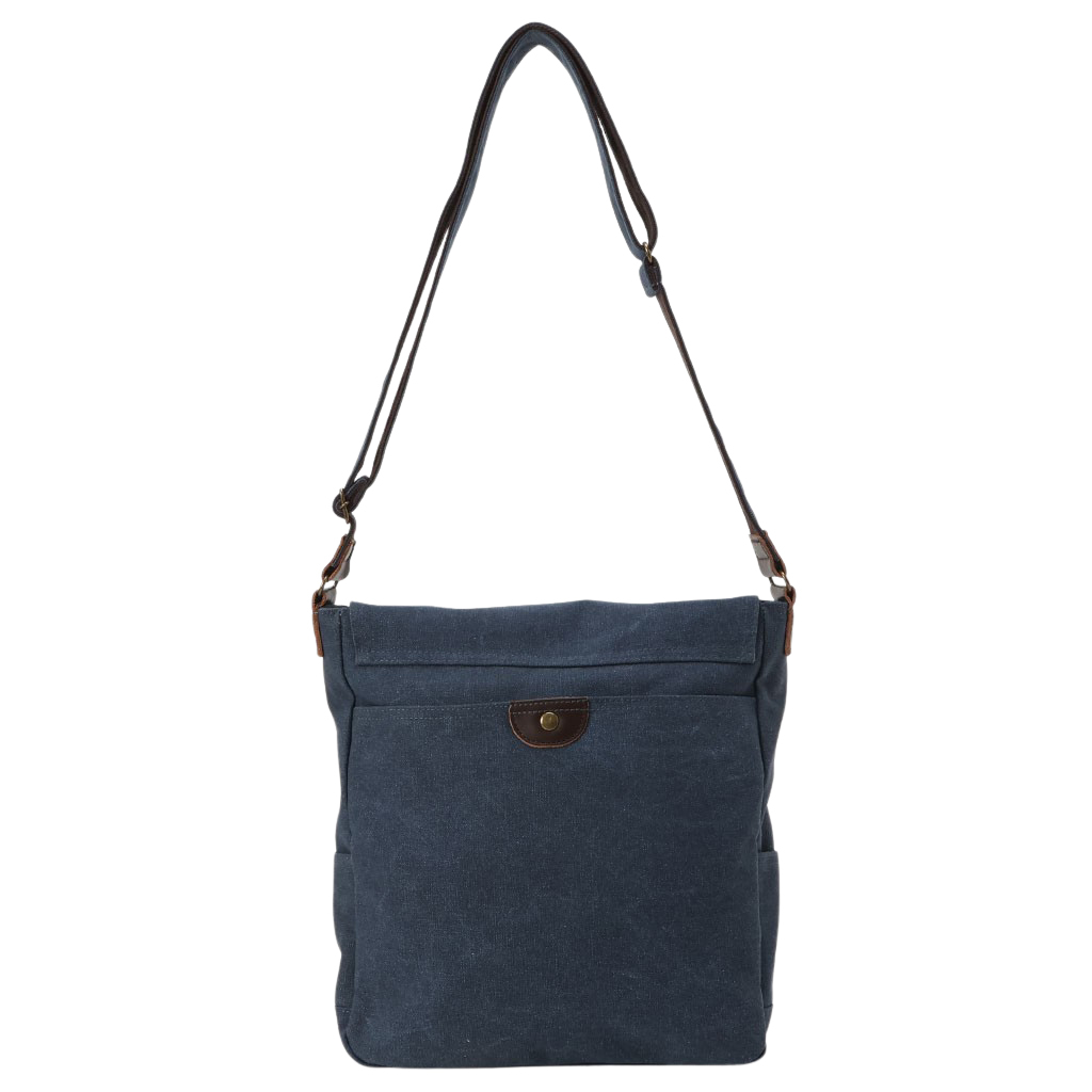  帆布工房 ヴィンテージIIシリーズ ショルダーバッグ 全4色 | 帆布 本革 ショルダーバック レディース メンズ ユニセックス 男女兼用 ムラ染め 斜め掛け 斜めがけ サブ サブバッグ サブバック お出かけ 旅行 通勤 通学カジュアル A4 00ネイビー