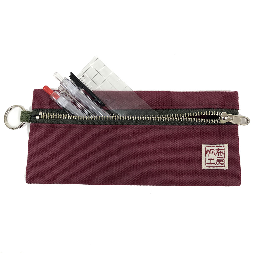 倉敷産帆布 日本製ポーチ 3J34 [帆布工房 はんぷこうぼう] ペンケース シンプル 帆布 筆箱