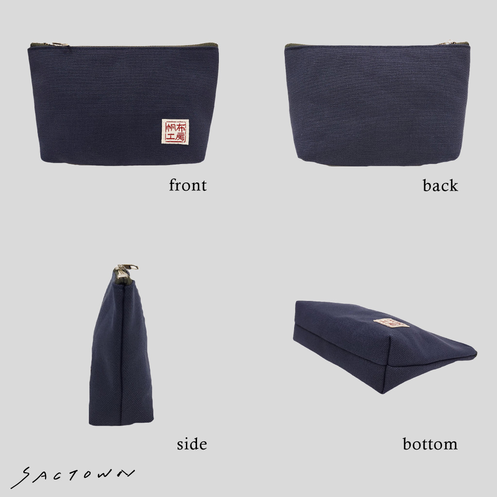 倉敷産帆布 ポーチ 3J38 [帆布工房 はんぷこうぼう] 日本製 小物収納 帆布 お出かけ シンプル メンズ レディース