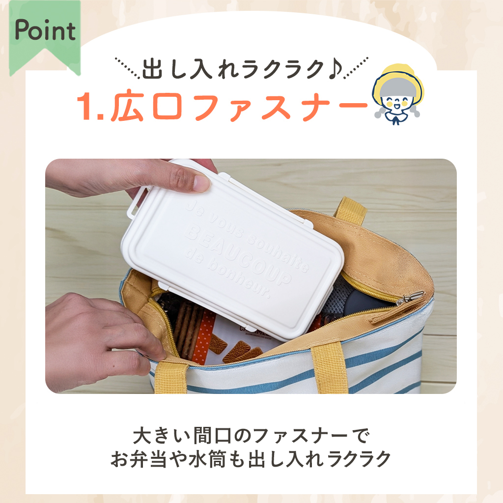  [mama fiore マーマフィオーレ] Picoteeシリーズ ピコティ 保温保冷 ランチバッグ 保冷バッグ | おしゃれ 可愛い サブバッグ 軽量 レディース キッズ 弁当袋 ミニ トートバッグ 4L 便利 モフモフ犬のモフィコ／イエロー