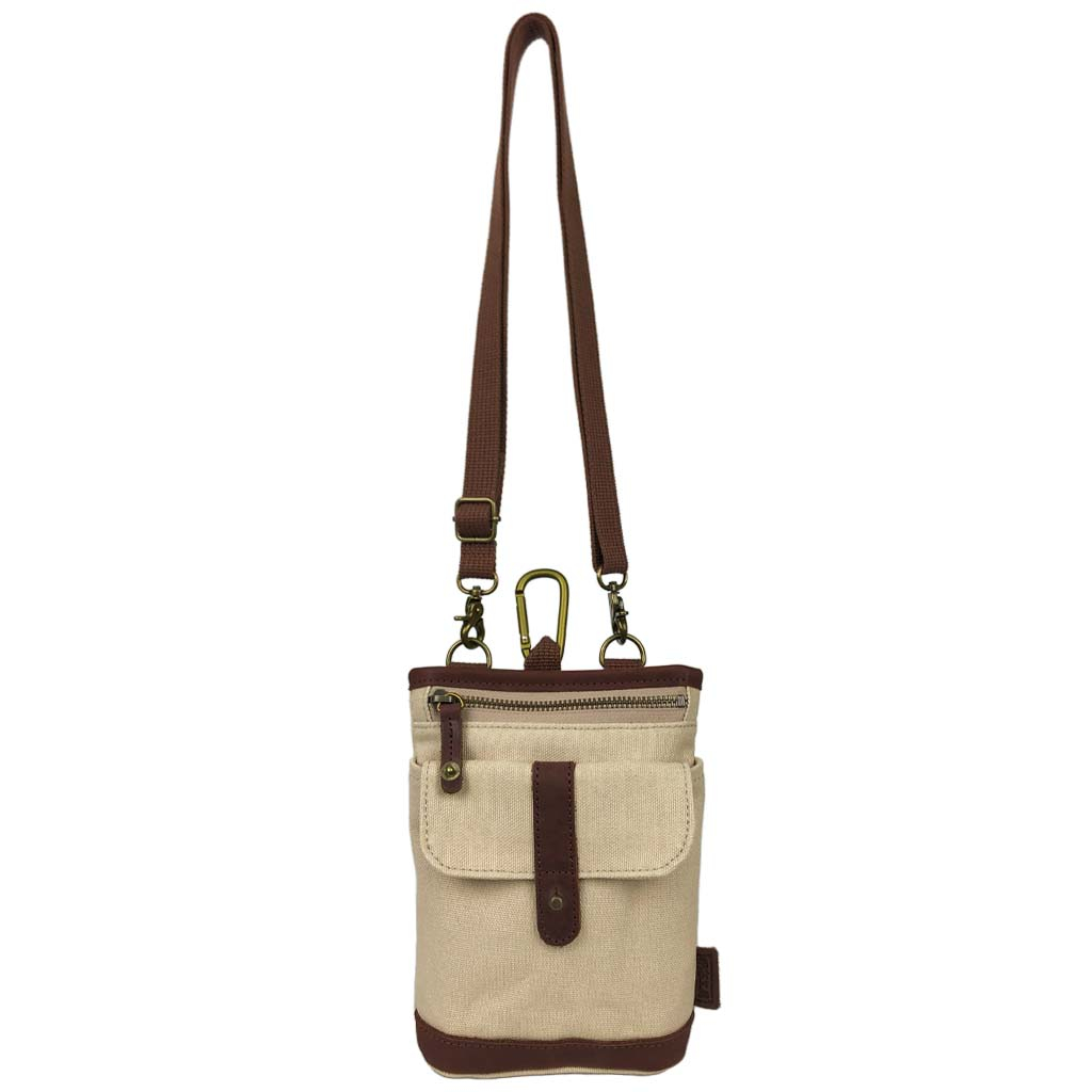 帆布工房 KURASHIKI シリーズ｜3way ショルダーバッグ 倉敷産帆布使用 ベルトポーチ スマホポーチ ウエストポーチ ベルト通し メンズ レディース 男女兼用 日本製 帆布 本革 ベージュ 3J27