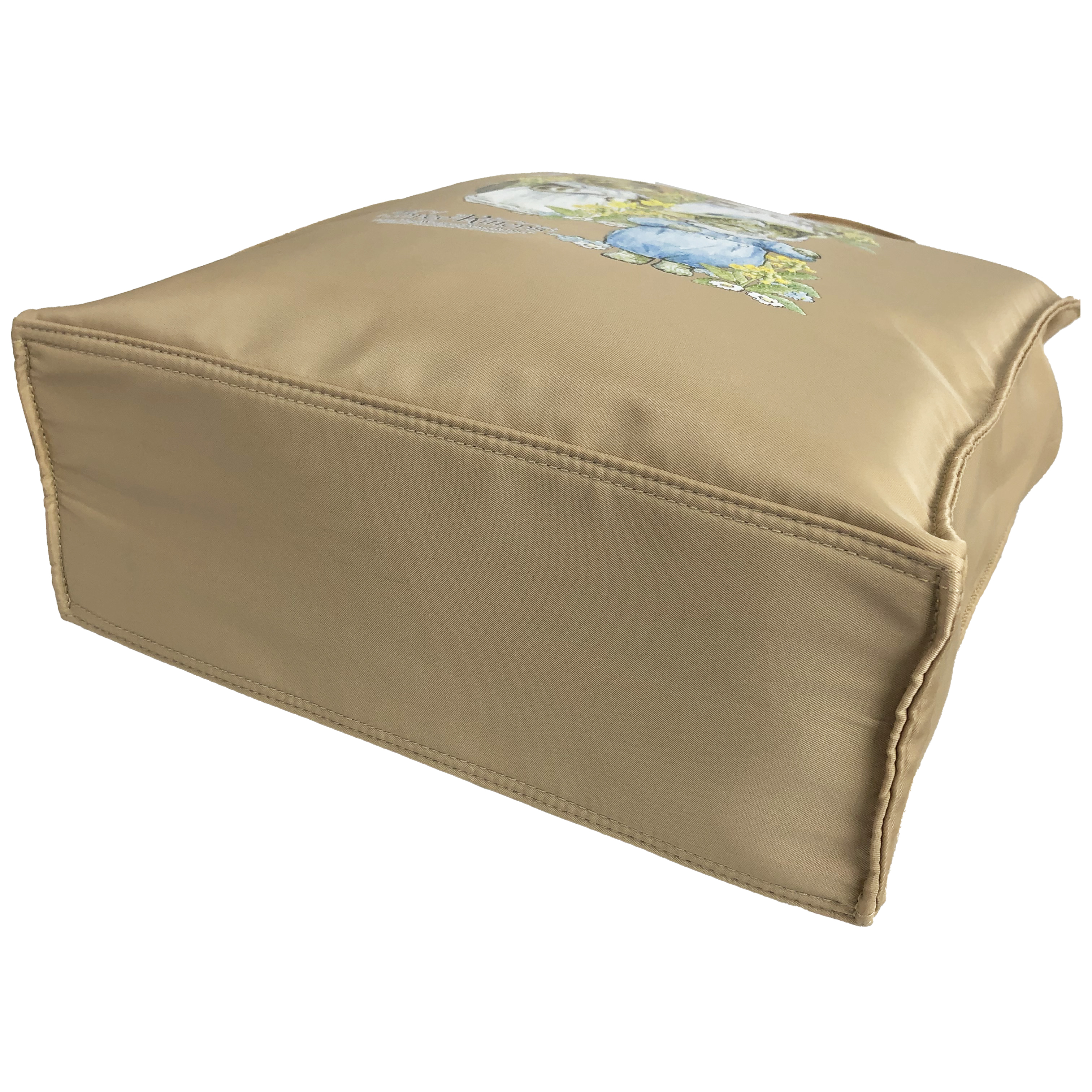  [ピータ―ラビット (ＴＭ )] A4サイズ対応 トートバッグ ハンドバッグ サブバッグ 手持ちタイプ 撥水 ポケット充実 ファスナー付き 大人 上品 かわいい レディース PETERRABBIT(ＴＭ) うさぎ ねこ レッスンバッグ 買い物 お稽古 習い事 縦型トート 0635　02ベージュ ThreeKittens