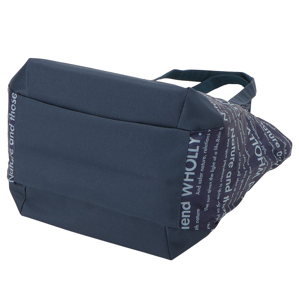 バルーン 保冷バッグ トートバッグ 3L41 [WHOLLY ウォーリー] 保温保冷 大容量 BIGサイズ 買い物 レジャー イヌ レディース ネイビー